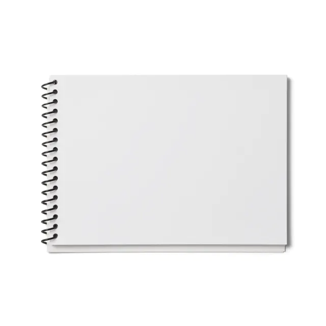 Sketchbook Mockup With Watercolor And Brushes — Mockup Zone